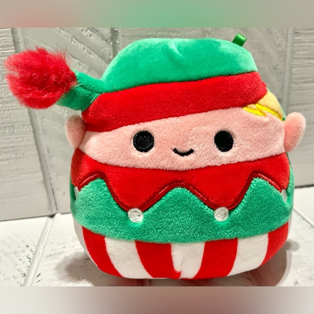 Squishmallow Christmas Squad 5” Bartie The Elf Soft Collectible Holiday Plush